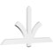 Ekena Millwork Redmond Architectural Grade PVC Gable Bracket, 60"W x 30"H x 2"D x 4"F, 12/12 Pitch GBP060X30X0204RED00 - alternate 1
